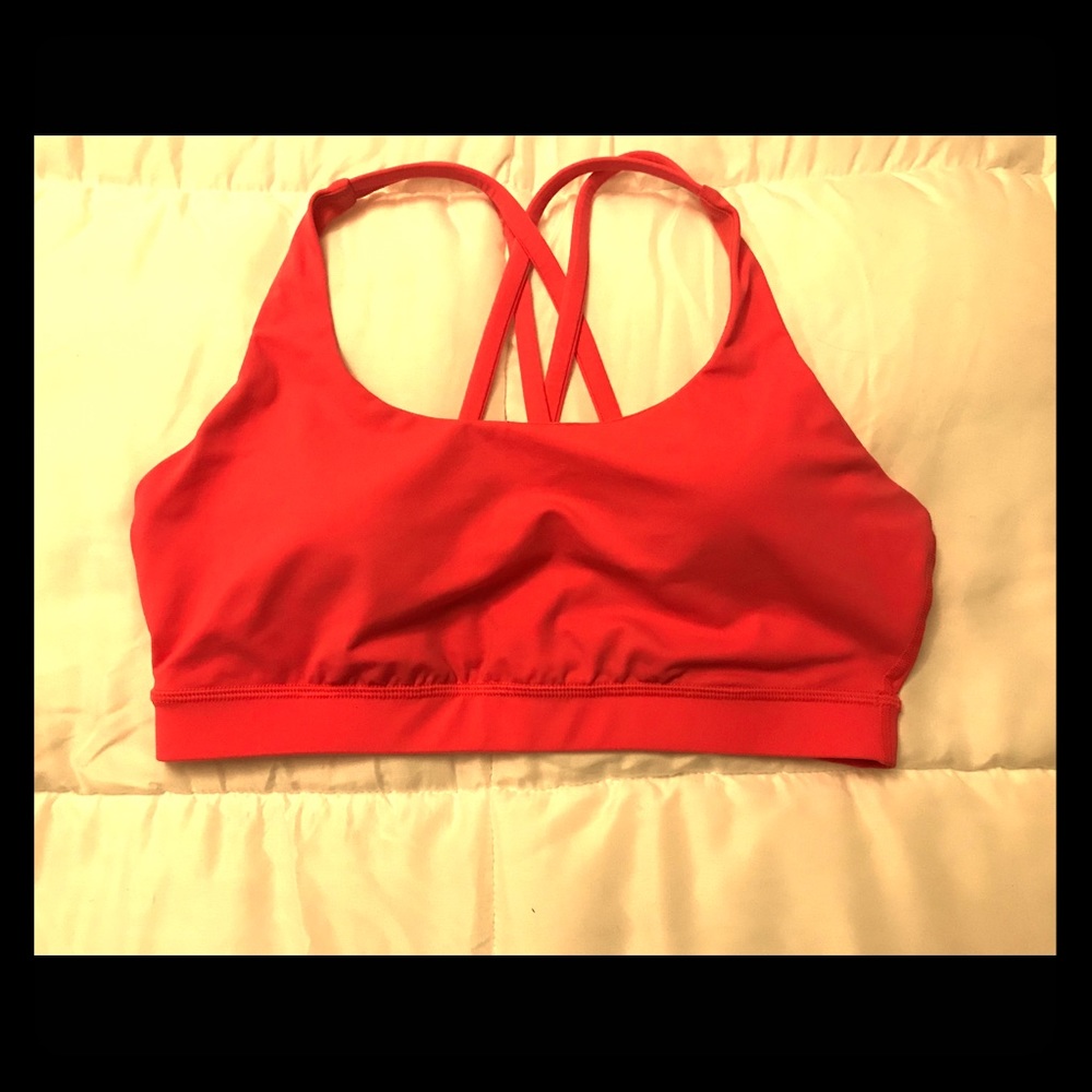 Lululemon Sports Bra, Size 10, Coral